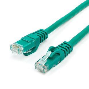 Патч-корд UTP Atcom RJ45, Cat.6, мідь, 3 м, зелений 9411 фото