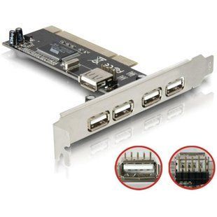Контролер USB 2.0 PCI card, 4-port, NEC chip 7803 фото
